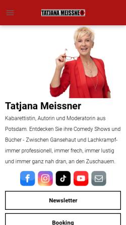 Vorschau der mobilen Webseite tatjana-meissner.de, Meissner, Tatjana