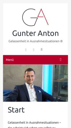 Vorschau der mobilen Webseite gunter-anton.de, Gunter Anton Photography