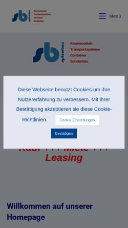 Vorschau der mobilen Webseite sb-systembau.de, Sb Systembau e.K.