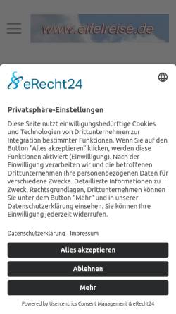 Vorschau der mobilen Webseite www.eifelfuehrer.de, Eifelführer