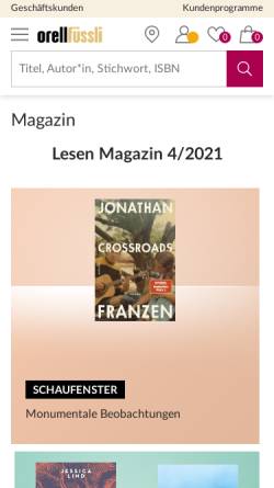 Vorschau der mobilen Webseite www.lesen.ch, Lesen.ch