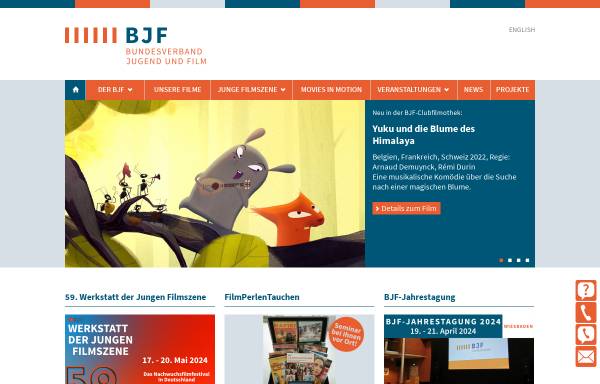 Vorschau von www.bjf.info, Bundesverband Jugend und Film