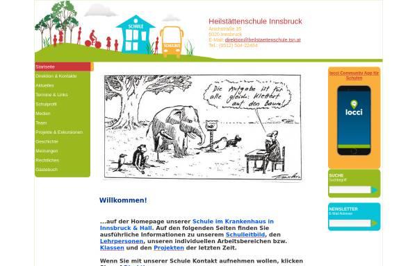Vorschau von heilstaettenschule.schulweb.at, Heilstättenschule Innsbruck
