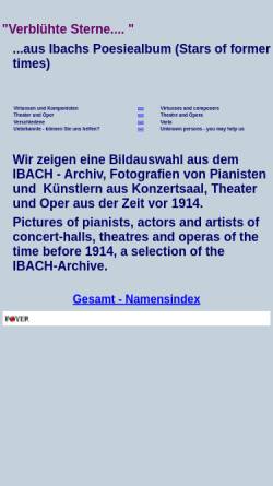 Vorschau der mobilen Webseite www.historische-daten.de, Sterne des 19. Jahrhunderts