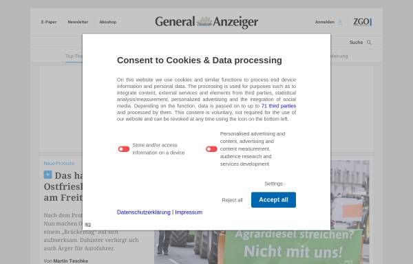 Vorschau von www.ga-online.de, General-Anzeiger