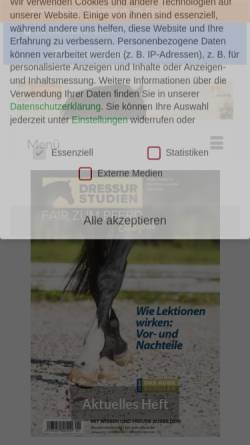 Vorschau der mobilen Webseite dressur-studien.de, Dressur-Studien