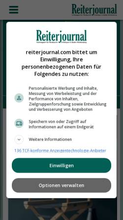 Vorschau der mobilen Webseite www.reiterjournal.com, Reiterjournal
