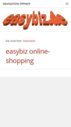 Vorschau der mobilen Webseite www.easybiz.de, Sales & Services, Günter Weinand