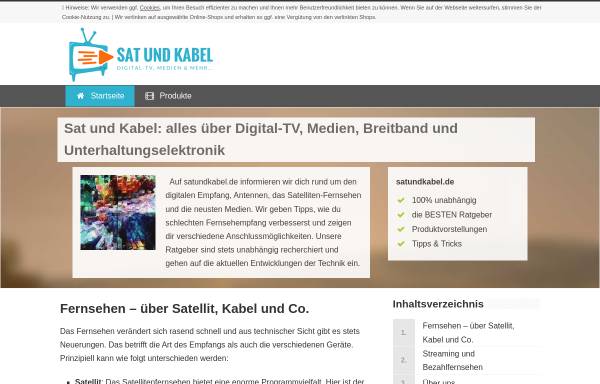 Vorschau von www.satundkabel.de, Sat und Kabel