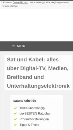 Vorschau der mobilen Webseite www.satundkabel.de, Sat und Kabel