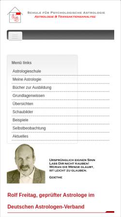 Vorschau der mobilen Webseite www.astrologieschule-heiligenhaus.de, Astrologieschule Heiligenhaus
