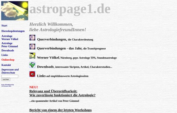 Vorschau von www.astropage1.de, Astropage1