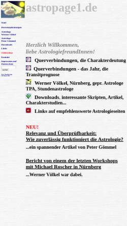 Vorschau der mobilen Webseite www.astropage1.de, Astropage1