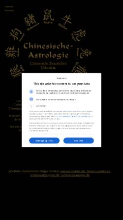 Vorschau der mobilen Webseite chinesische-astrologie.de, Chinesische Astrologie
