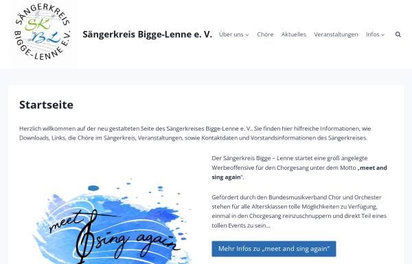 Vorschau von www.bigge-lenne.de, Sängerkreis Bigge-Lenne