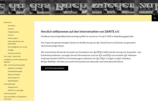 Vorschau von www.dante.de, DANTE e.V.