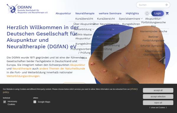 Vorschau von www.dgfan.de, DGfAN Deutsche Gesellschaft für Akupunktur und Neuraltherapie e.V.