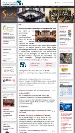 Vorschau der mobilen Webseite www.vdkc.de, Verband Deutscher Konzertchöre