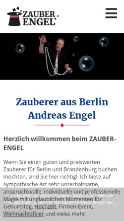 Vorschau der mobilen Webseite zauber-engel.de, Zauber-Engel