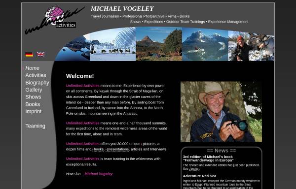 Vorschau von www.michael-vogeley.de, Reisejournalist Michael Vogeley