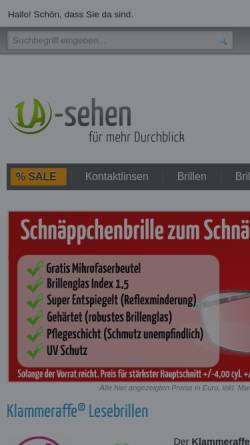 Vorschau der mobilen Webseite www.1a-sehen.de, 1A-Sehen
