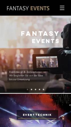 Vorschau der mobilen Webseite www.fantasy-veranstaltungstechnik.at, Fantasy Veranstaltungstechnik GmbH