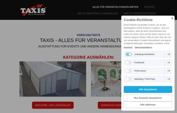 Vorschau von www.taxis-online.com, Taxis - Alles für Veranstaltungen Steffen Köhler