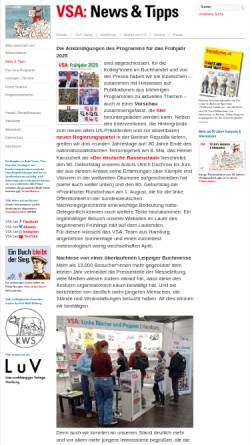 Vorschau der mobilen Webseite www.vsa-verlag.de, VSA Verlag