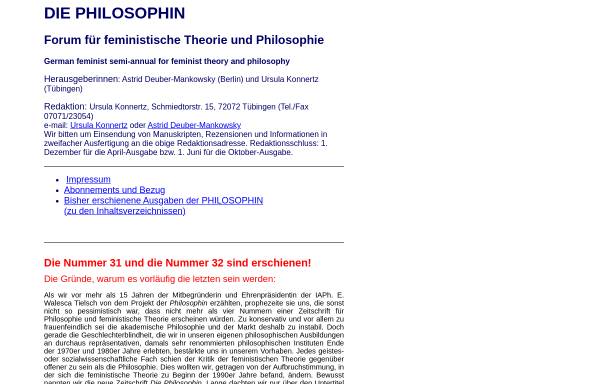 Vorschau von www.ruhr-uni-bochum.de, Die Philosophin