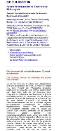 Vorschau der mobilen Webseite www.ruhr-uni-bochum.de, Die Philosophin