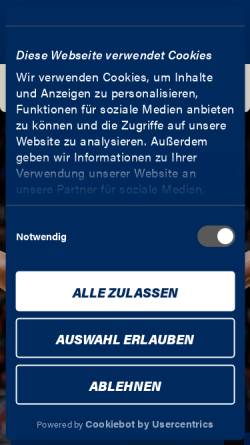 Vorschau der mobilen Webseite www.basketball-bundesliga.de, Basketball Bundesliga
