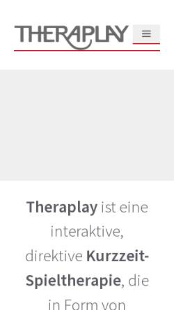 Vorschau der mobilen Webseite www.theraplay.de, Theraplay