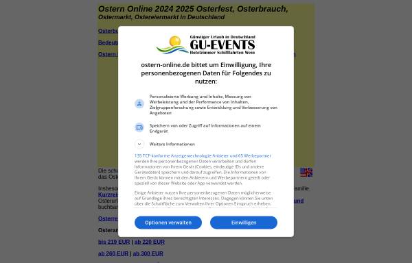 Vorschau von www.ostern-online.de, Ostern Online