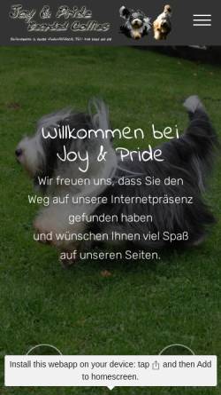 Vorschau der mobilen Webseite www.joy-and-pride.de, Joy & Pride
