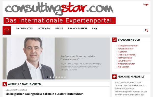 Consultingstar.com, Internetportal für Consultants und ihre Klienten - Inh. Rainer Steppan