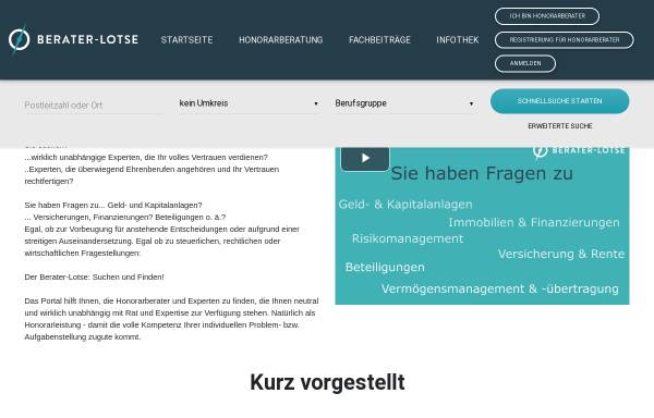 Vorschau von www.berater-lotse.de, Der Berater-Lotse