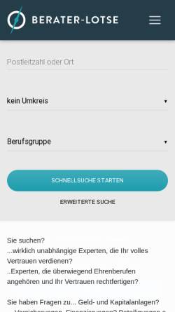 Vorschau der mobilen Webseite www.berater-lotse.de, Der Berater-Lotse