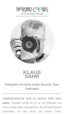 Vorschau der mobilen Webseite www.schafscheucher.de, Schafscheucher