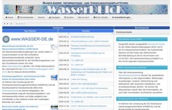 Vorschau von www.wasserblick.net, WasserBLIcK-Explorer