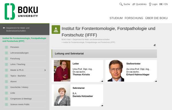 Institut für Forstentomologie, Forstpathologie und Forstschutz