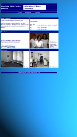 Vorschau der mobilen Webseite www.dr-danka-meiners.de, Meiners, Dr.(BIH) Danka
