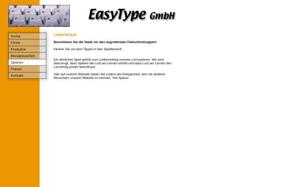 Vorschau von www.easytype.ch, LetterAttack [EasyType GmbH]