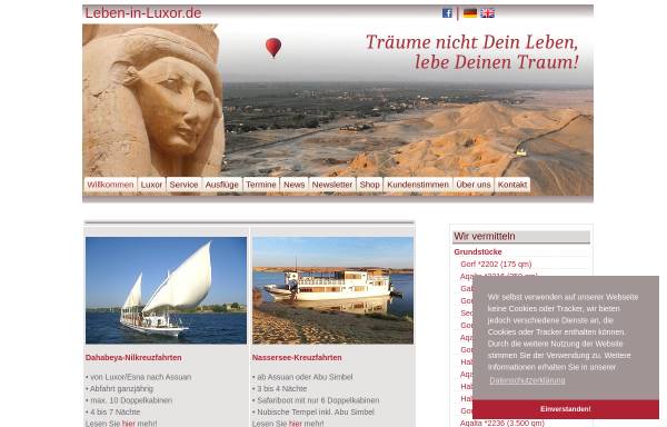 Vorschau von www.leben-in-luxor.de, Leben in Luxor.de