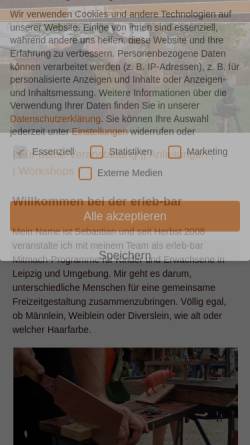 Vorschau der mobilen Webseite www.erleb-bar.de, erleb-bar
