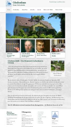 Vorschau der mobilen Webseite www.goeschenhaus.de, Göschenhaus