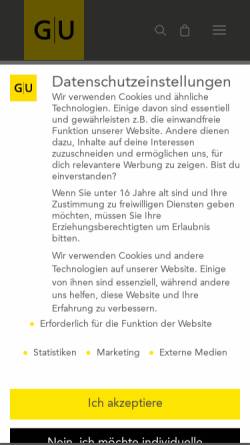Vorschau der mobilen Webseite www.gu.de, Gräfe und Unzer