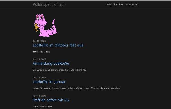 Vorschau von rollenspiel-loerrach.de, Lörracher Rollenspiel Community