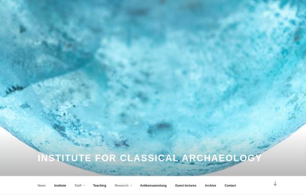 Vorschau von www.klassischearchaeologie.phil.fau.de, Institut für Klassische Archäologie der Friedrich-Alexander-Universität Erlangen
