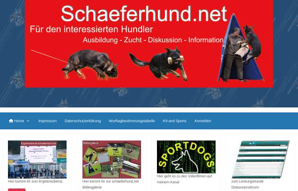 Vorschau von www.schaeferhund.net, Schäferhund.net