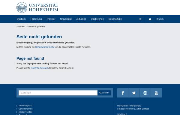 Vorschau von www.uni-hohenheim.de, Hohenheimer Wingolf Fraternitas Academica